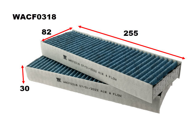 Cabin Filter Fits Citroen/Peugeot WACF0318 - Wesfil