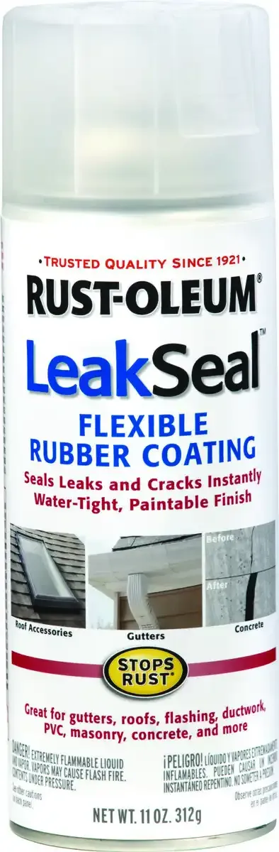Leak Seal Clear Flexible Rubber Coating 312g Spray - Rust-Oleum