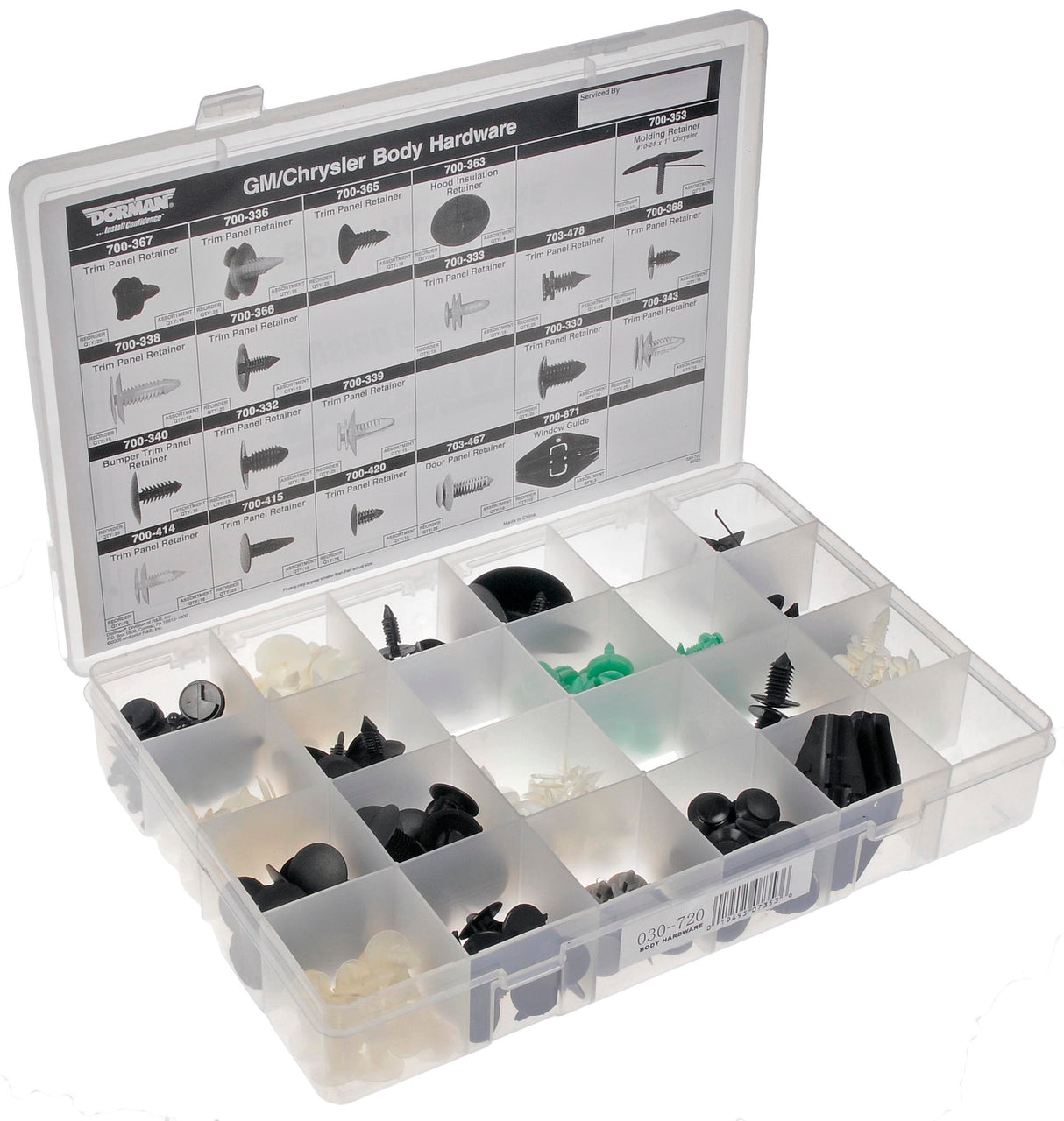 Body Retainer Tech Tray 030-720 - Goss