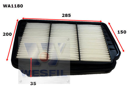 Air Filter A1517 Fits Daewoo/Holden WA1180 - Wesfil