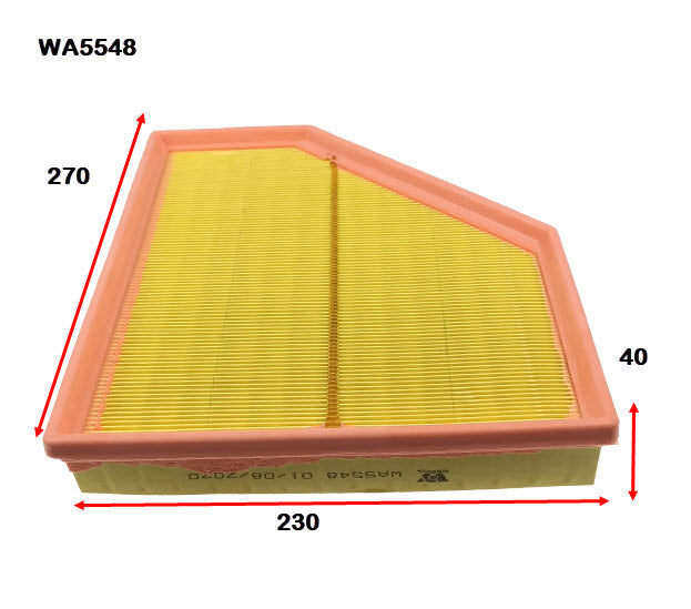 Air Filter Fits BMW WA5548 - Wesfil