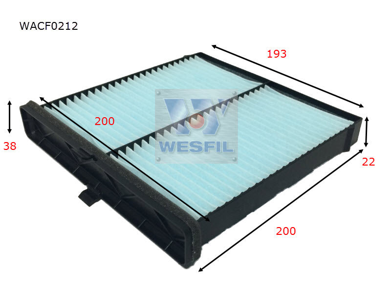 Cabin Filter RCA323P Fits Mazda WACF0212 - Wesfil