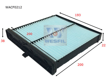 Cabin Filter RCA323P Fits Mazda WACF0212 - Wesfil