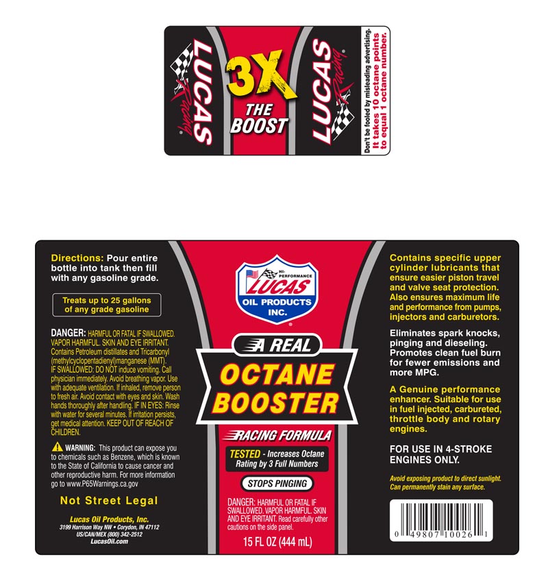 Octane Booster Fuel Treatments 15 Ounce - Lucas Oil