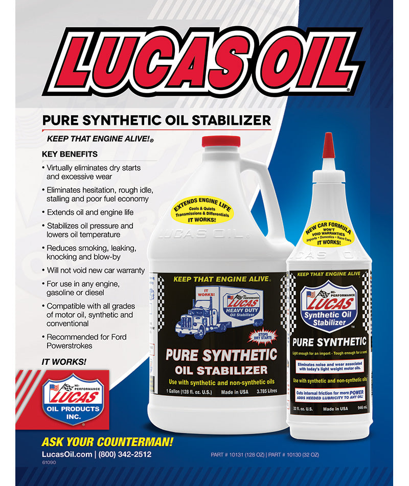 Pure Synthetic Oil Stabilizer 1 Quart - Lucas Oil