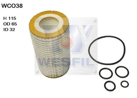Oil Filter R2606P Fits Mercedes WCO38 - Wesfil