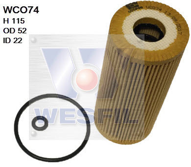 Oil Filter R2679P Fits Mercedes WCO74 - Wesfil
