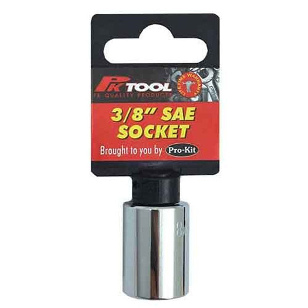 1/2” 6PT 3/8” Drive SAE Cr-V Regular Socket - PKTool