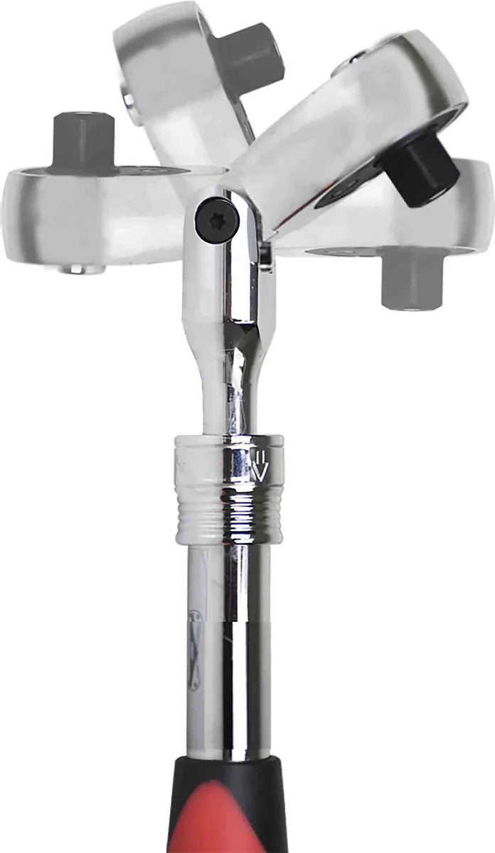 1/2” DR 340mm Extendable Handle Flexible Head Ratchet - PKTool