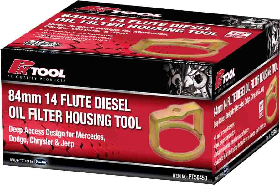 1/2” DR 84mm 14 Flute Diesel Oil Filter Housing Tool - PKTool