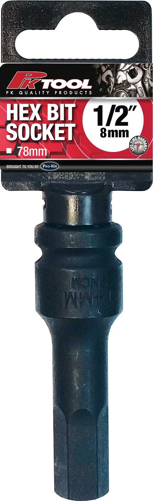 1/2” DR 8mm Impact Hex Bits Socket - PKTool