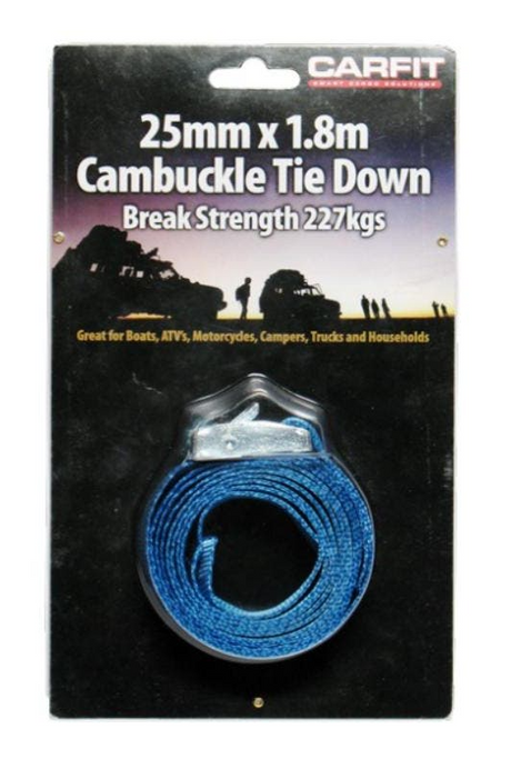 Cambuckle Cinch Strap 25mm x 1.8m - CARFIT | Universal Auto Spares