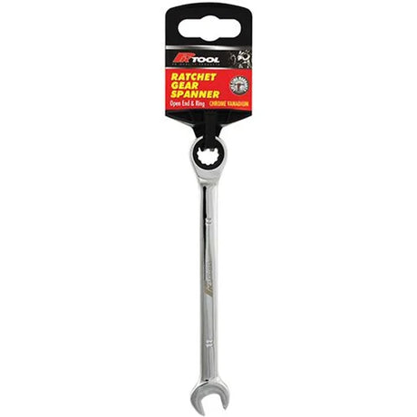 10, 11, 12, 17mm Metric CR-V Ratchet Combination Spanner - PKTool