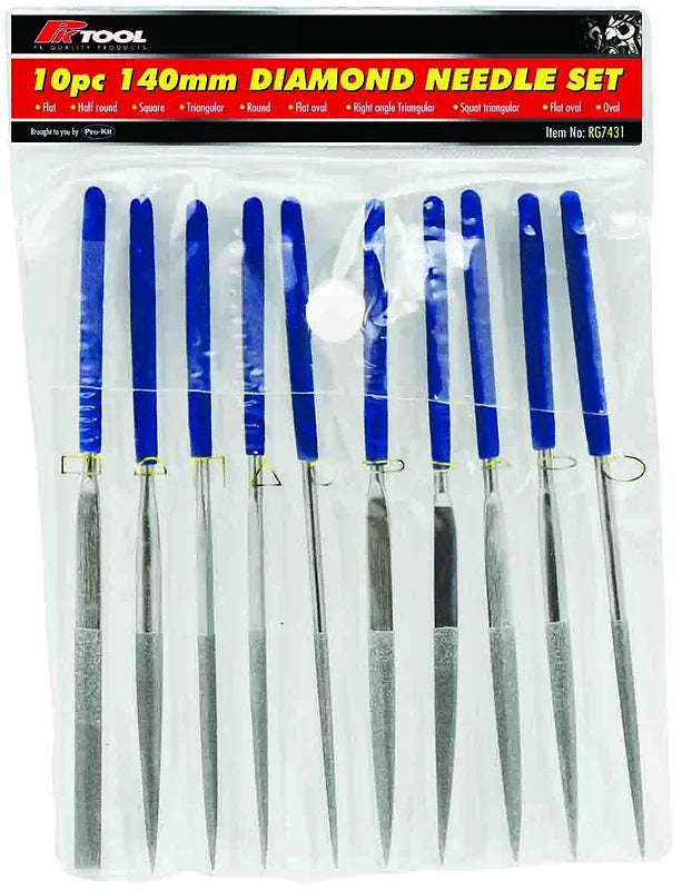 10 Pieces 140mm Diamond Needle Set - PKTool