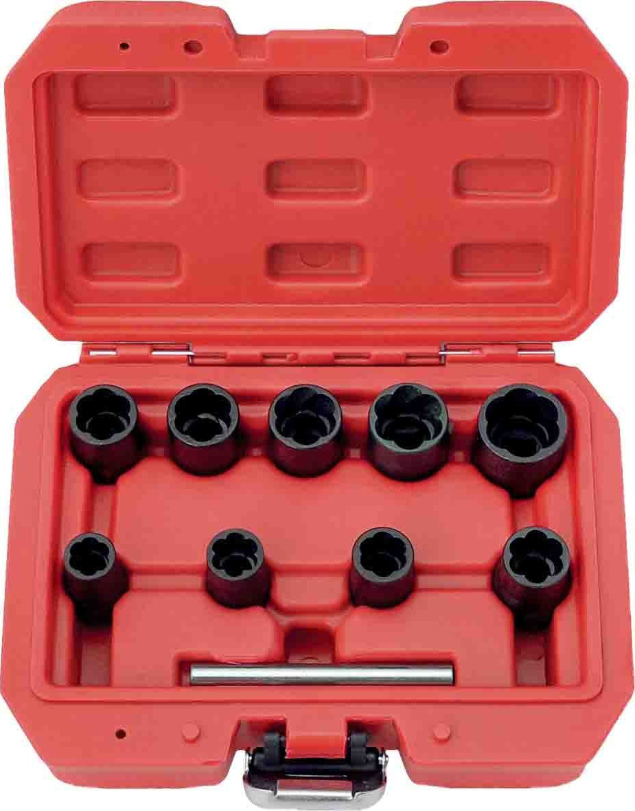10 Pieces 3/8” DR Spiral Twist Socket Set - PKTool