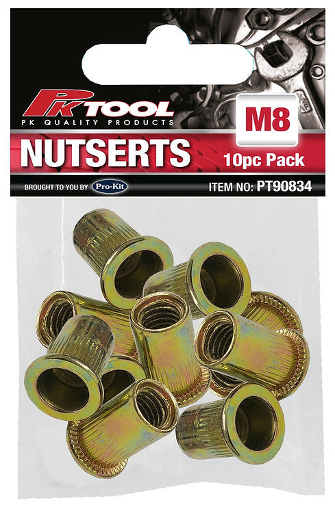 10 Pieces Nutsets M3, M4, M5, M6, M8, M10 - PKTool M8