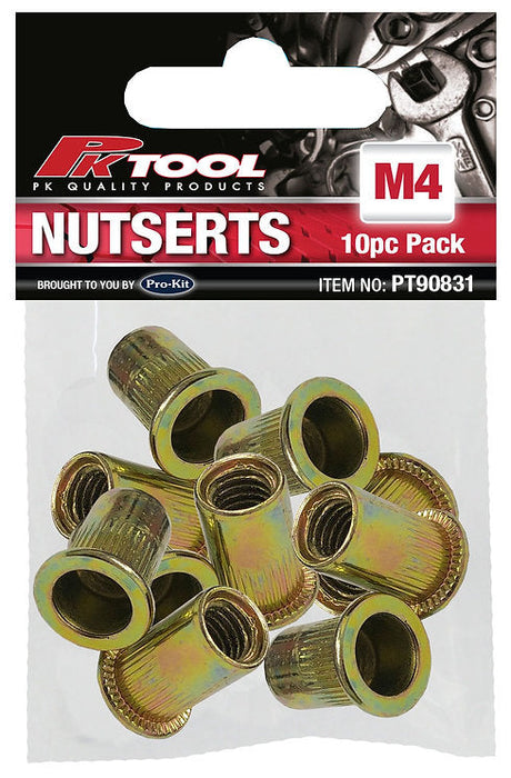 10 Pieces Nutsets M3, M4, M5, M6, M8, M10 - PKTool M4