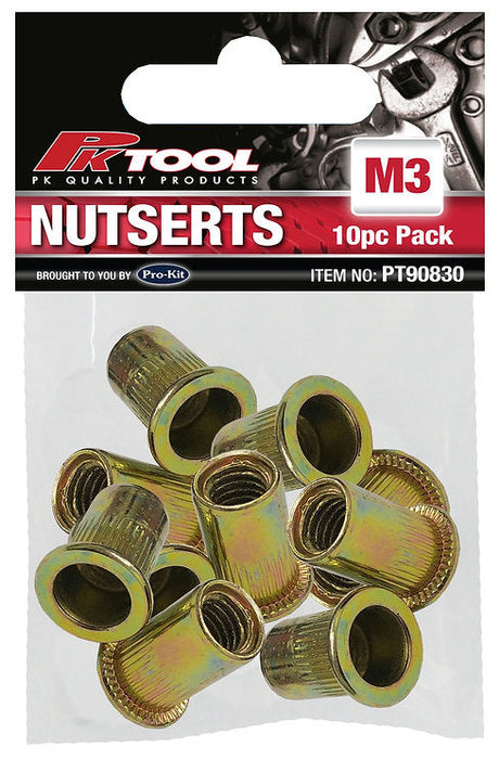 10 Pieces Nutsets M3, M4, M5, M6, M8, M10 - PKTool M3