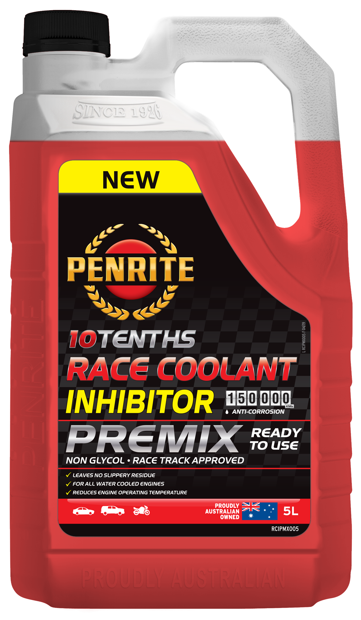 10 Tenths Race Coolant Inhibitor Premix 5L - Penrite