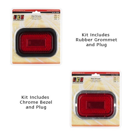 130 Series Blister With Grommet 12-24V - LED AutoLamps Stop Tail