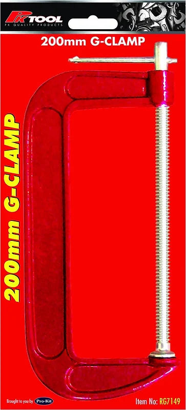 100mm (4”), 150mm (6"), 200mm (8") G-Clamp - PKTool