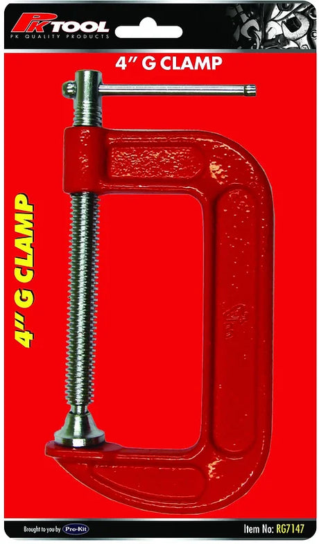 100mm (4”), 150mm (6"), 200mm (8") G-Clamp - PKTool