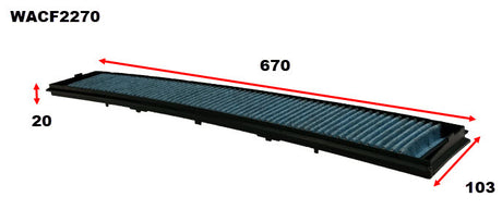 Cabin Filter RCA110C Fits BMW WACF2270 - Wesfil