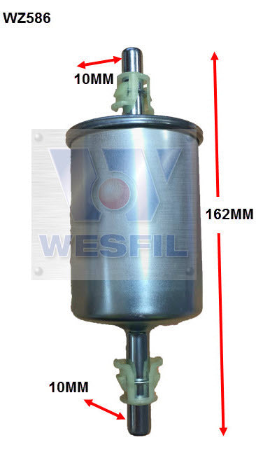 EFI Fuel Filter Z586 Fits Holden WZ586 - Wesfil