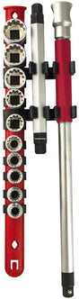 11 Piece 3/8” DR CR-V Short Tooth Sockets 3-Way T-Handle Wrench Set - PKTool