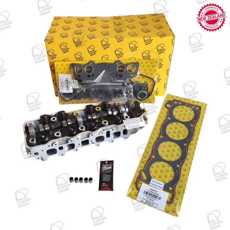 Assembled Cylinder Head Kit Toyota 22RE Square inlet Ports no rocker arm 11081097 - Kiwi Cylinder Heads - Cylinder Heads - Kiwi Cylinder Heads
