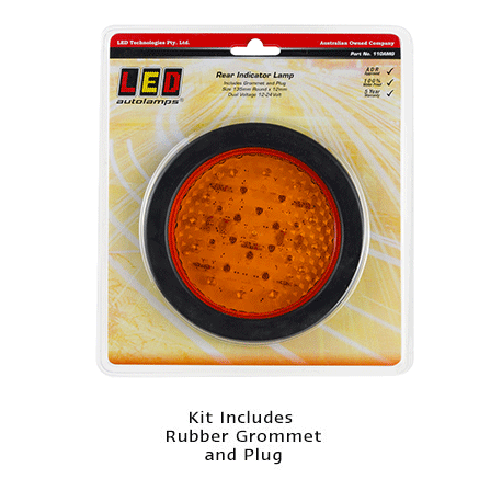 110 Series Blister With Grommet 12-24V - LED AutoLamps Rear Indicator