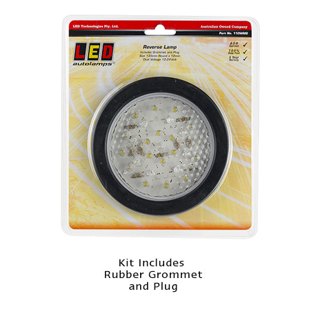 110 Series Blister With Grommet 12-24V - LED AutoLamps Reverse