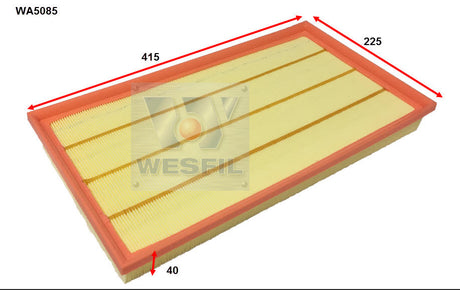 Air Filter A1759 Fits Mercedes WA5085 - Wesfil