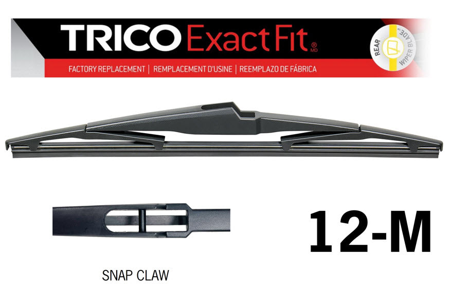 Exact Fit Rear Blade 12" (Single) (EXRKR12) 12-M - Trico | Universal Auto Spares