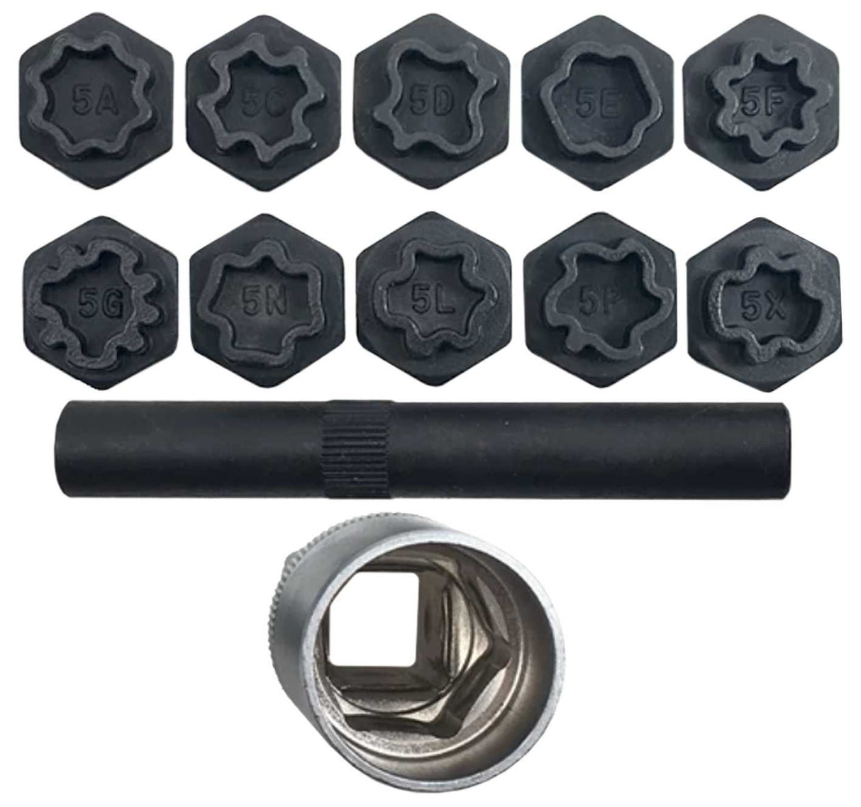 12 Piece Mercedes Locking Wheel Nut Socket Set - PKTool