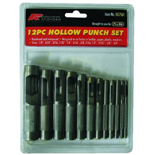 12 Pieces Hollow Punch Set - PKTool