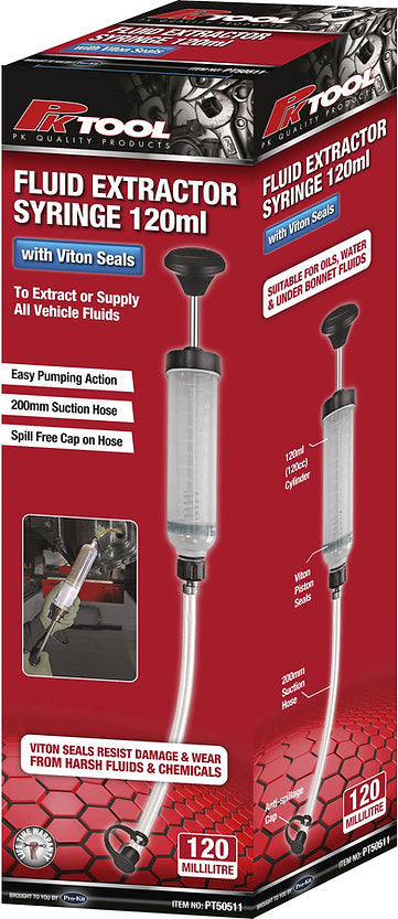 120ml Fluid Extractor Syringe Viton Seals - PKTool