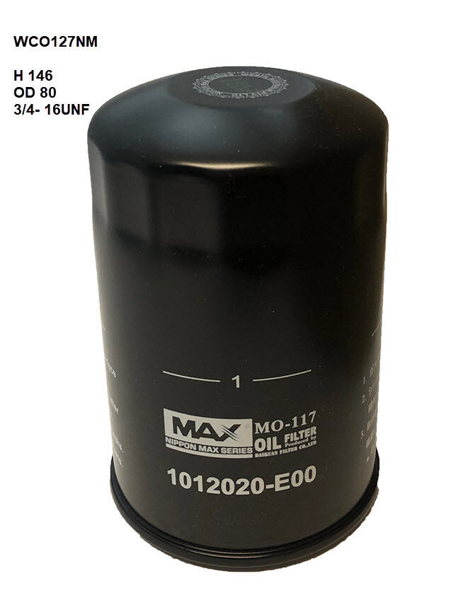 Oil Filter Fits Great Wall WCO127NM - Wesfil