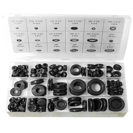 125 Piece Rubber Grommet Assortment - PKTool | Universal Auto Spares