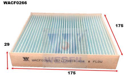 Cabin Filter RCA373P Fits Kia WACF0266 - Wesfil