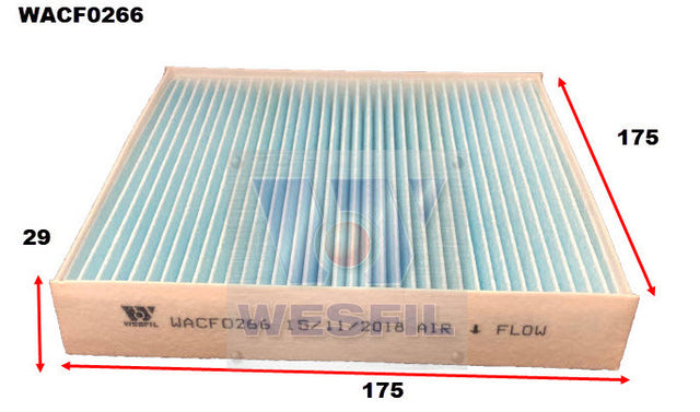 Cabin Filter RCA373P Fits Kia WACF0266 - Wesfil
