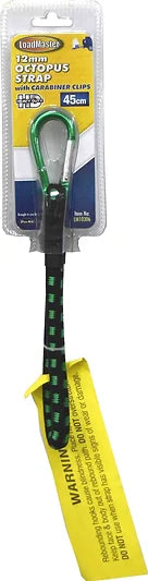 12mm Heavy Duty Octopus Strap With Carabiner Clip 7 Different Sizes - LoadMaster 450mm (18')