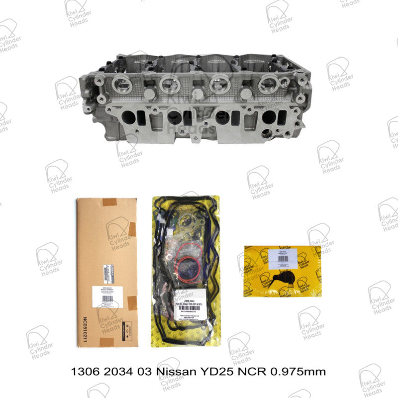 Bare Cylinder Head Kit for Nissan YD25 Non CR 0.975mm — 1306203403 — view 1