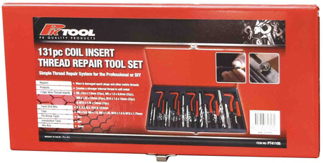 131 Piece M5-M12 Coil Insert Thread Repair Tool Set - PKTool