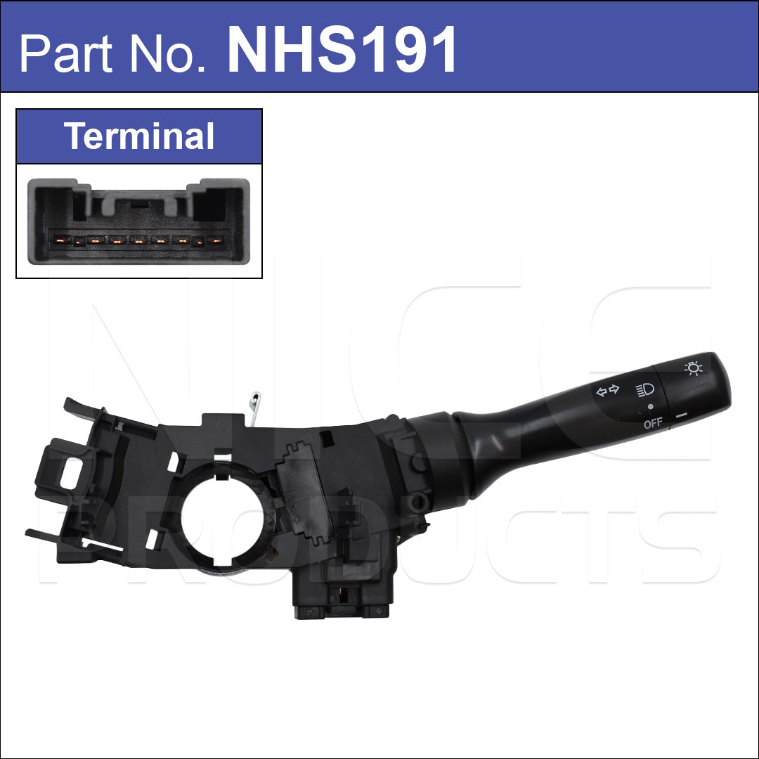 HEADLIGHT SWITCH with NO FOG NHS191 - Nice Products | Universal Auto Spares