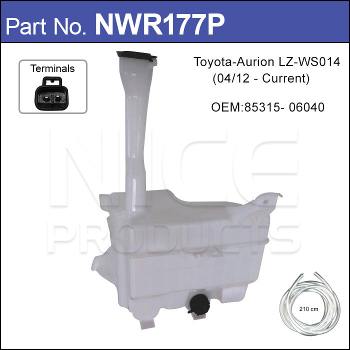 Washer Reservoir & Pump NWR177P - Nice Products | Universal Auto Spares
