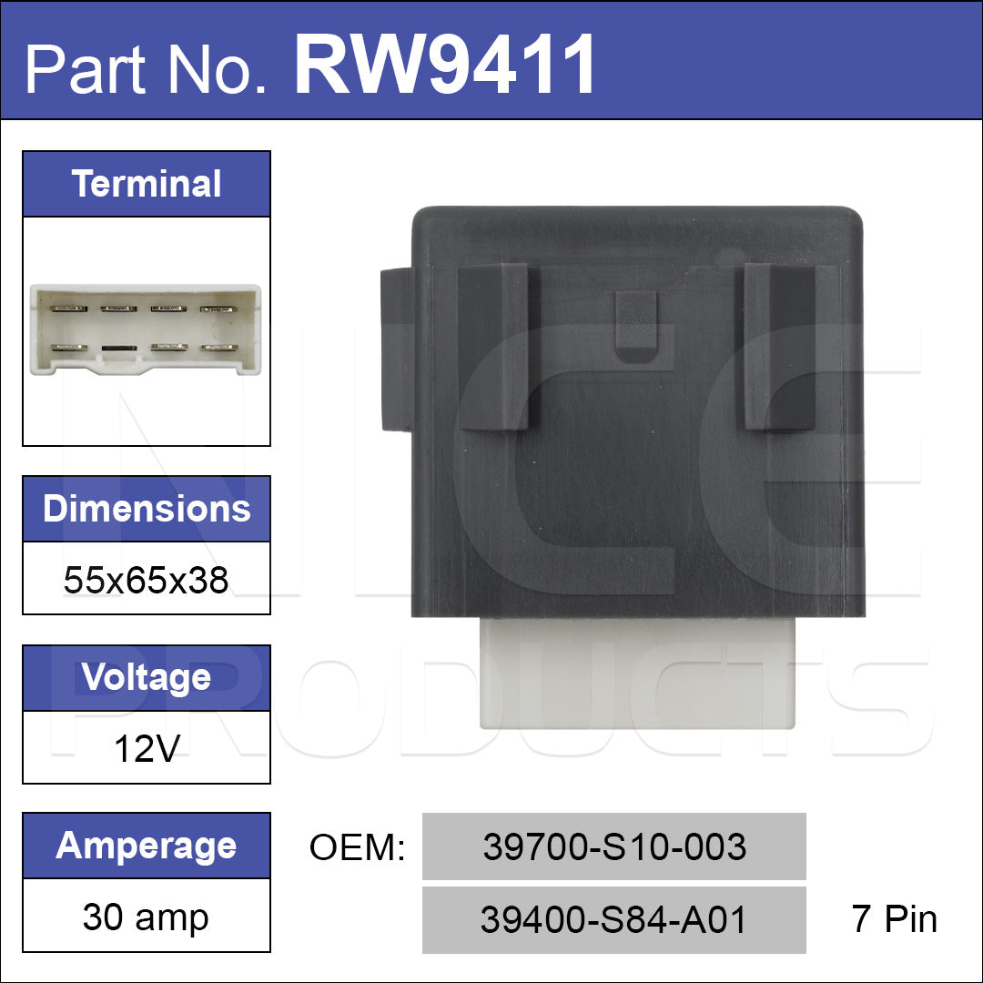 Relay RW9411 - Nice Products | Universal Auto Spares