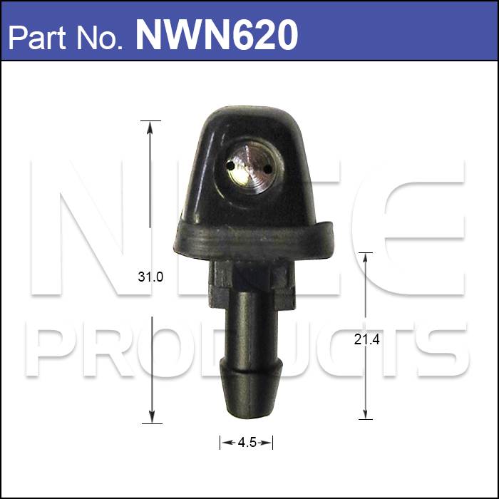 Windscreen Washer Nozzle Pair Fits Ford NWN620 - Nice Products | Universal Auto Spares