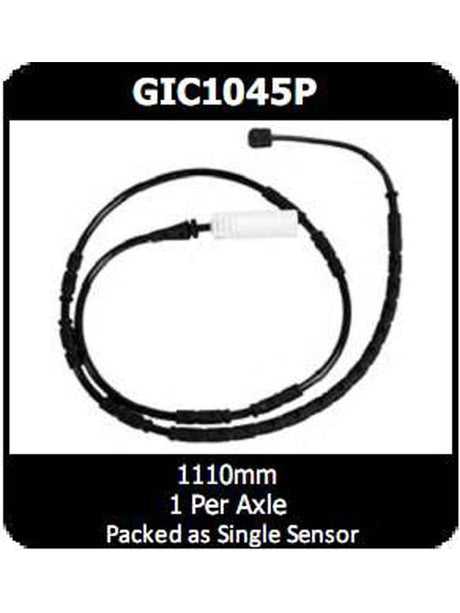 Disc Pad Wear Sensor Elect Rear GIC1045P - Protex | Universal Auto Spares