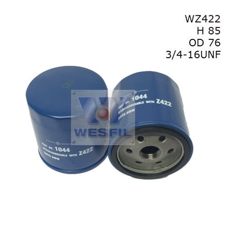 Oil Filter Z422 Fits BMW WZ422 - Wesfil